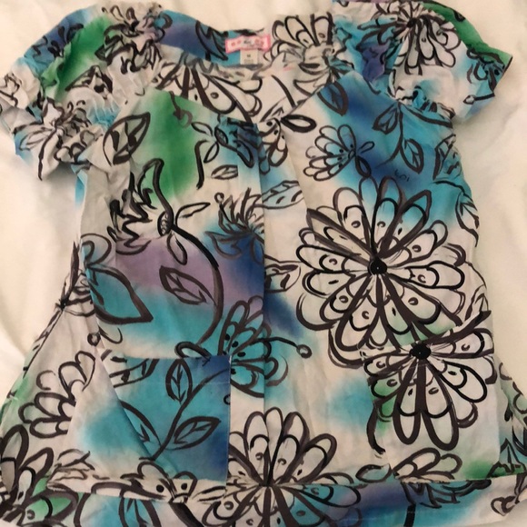 Koi Scrub Top Jungle Flower 224PR-JGF Naomi